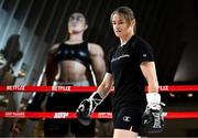 8 July 2025; Katie Taylor during an open workout session, held at The Oculus at World Trade Center in New York, USA, ahead of her undisputed super lightweight championship fight with Amanda Serrano, on July 11th at Madison Square Garden in New York. Photo by Stephen McCarthy/Sportsfile