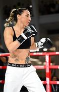 8 July 2025; Jennifer Miranda during an open workout session, held at The Oculus at World Trade Center in New York, USA, ahead of her undisputed super featherweight championship fight with Alycia Baumgarder, on July 11th at Madison Square Garden in New York. Photo by Stephen McCarthy/Sportsfile