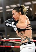8 July 2025; Jennifer Miranda during an open workout session, held at The Oculus at World Trade Center in New York, USA, ahead of her undisputed super featherweight championship fight with Alycia Baumgarder, on July 11th at Madison Square Garden in New York. Photo by Stephen McCarthy/Sportsfile