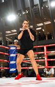 8 July 2025; Cherneka Johnson during an open workout session, held at The Oculus at World Trade Center in New York, USA, ahead of her undisputed bantamweight championship fight  with Shurretta Metcalf, on July 11th at Madison Square Garden in New York. Photo by Stephen McCarthy/Sportsfile