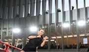 8 July 2025; Cherneka Johnson during an open workout session, held at The Oculus at World Trade Center in New York, USA, ahead of her undisputed bantamweight championship fight  with Shurretta Metcalf, on July 11th at Madison Square Garden in New York. Photo by Stephen McCarthy/Sportsfile