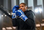 8 July 2025; Shadasia Green during an open workout session, held at The Oculus at World Trade Center in New York, USA, ahead of her IBF and WBO super middleweight championship fight with Savannah Marshall, on July 11th at Madison Square Garden in New York. Photo by Stephen McCarthy/Sportsfile
