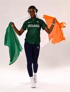 9 July 2025; Athlete Destiny Lawal during a Team Ireland announcement for the athletes selected to compete at the European Youth Olympic Festival in Skopje, North Macedonia, proudly supported by Allianz. The European Youth Olympic Festival takes place in Skopje, North Macedonia, taking place from 20 – 26 July. Photo by Shauna Clinton/Sportsfile