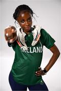 9 July 2025; Athlete Destiny Lawal during a Team Ireland announcement for the athletes selected to compete at the European Youth Olympic Festival in Skopje, North Macedonia, proudly supported by Allianz. The European Youth Olympic Festival takes place in Skopje, North Macedonia, taking place from 20 – 26 July. Photo by Shauna Clinton/Sportsfile