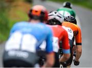 9 July 2025; A general view of the breakaway during Stage 2 of 2025 Junior Tour of Ireland from Ennis to Kilkee. Photo by Stephen McMahon/Sportsfile