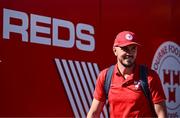 9 July 2025; Shelbourne head coach Joey O'Brien arrives before the UEFA Champions League First Qualifying Round first leg match between Shelbourne and Linfield at Tolka Park in Dublin. Photo by Ben McShane/Sportsfile