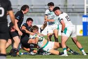 9 July 2025; Jonny Scott of Ireland in action during the World Rugby U20 Championship 2025 Pool C match between Ireland and New Zealand at Stadio San Michele in Calvisano, Italy. Photo by Massimiliano Carnabuci/Sportsfile