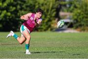 9 July 2025; Will Wootton of Ireland in action during warm up at the World Rugby U20 Championship 2025 Pool C match between Ireland and New Zealand at Stadio San Michele in Calvisano, Italy. Photo by Massimiliano Carnabuci/Sportsfile