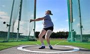 9 July 2025; Charlotte Payne of Great Britain competes in the Inspire (Credit Union) Women's Hammer during the Cork City Sports meet at MTU Arena in Cork. Photo by Sam Barnes/Sportsfile