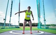 9 July 2025; Nicola Tuthill of Ireland competes in the Inspire (Credit Union) Women's Hammer during the Cork City Sports meet at MTU Arena in Cork. Photo by Sam Barnes/Sportsfile