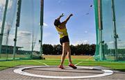 9 July 2025; Nicola Tuthill of Ireland competes in the Inspire (Credit Union) Women's Hammer during the Cork City Sports meet at MTU Arena in Cork. Photo by Sam Barnes/Sportsfile