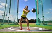 9 July 2025; Nicola Tuthill of Ireland competes in the Inspire (Credit Union) Women's Hammer during the Cork City Sports meet at MTU Arena in Cork. Photo by Sam Barnes/Sportsfile
