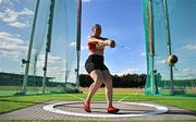 9 July 2025; Suvi Koskinen of Finland competes in the Inspire (Credit Union) Women's Hammer during the Cork City Sports meet at MTU Arena in Cork. Photo by Sam Barnes/Sportsfile