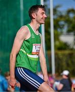 9 July 2025; David Cussen of Old Abbey AC after winning the C103 and Cork's 96FM Men's High Jump during the Cork City Sports meet at MTU Arena in Cork. Photo by Sam Barnes/Sportsfile