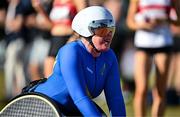 9 July 2025; Hannah Cockroft of Great Britain after winning the LeisureWorld and Cork Sports Partnership T54 Women's 800m during the Cork City Sports meet at MTU Arena in Cork. Photo by Sam Barnes/Sportsfile