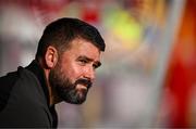9 July 2025; Linfield manager David Healy before the UEFA Champions League First Qualifying Round first leg match between Shelbourne and Linfield at Tolka Park in Dublin. Photo by Seb Daly/Sportsfile