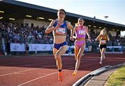 9 July 2025; Holly Campbell of Australia competes in the PJ Hegarty Women's 3000m competes in the PJ Hegarty Women's 3000m during the Cork City Sports meet at MTU Arena in Cork. Photo by Sam Barnes/Sportsfile