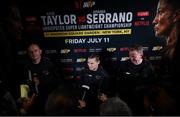 9 July 2025; Katie Taylor during a press conference, held at The Theater at Madison Square Garden in New York, USA, ahead of her undisputed super lightweight championship fight with Amanda Serrano on July 11th at Madison Square Garden in New York. Photo by Stephen McCarthy/Sportsfile