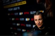 9 July 2025; Katie Taylor during a press conference, held at The Theater at Madison Square Garden in New York, USA, ahead of her undisputed super lightweight championship fight with Amanda Serrano on July 11th at Madison Square Garden in New York. Photo by Stephen McCarthy/Sportsfile