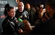 9 July 2025; Katie Taylor during a press conference, held at The Theater at Madison Square Garden in New York, USA, ahead of her undisputed super lightweight championship fight with Amanda Serrano on July 11th at Madison Square Garden in New York. Photo by Stephen McCarthy/Sportsfile