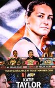 9 July 2025; Katie Taylor during a press conference, held at The Theater at Madison Square Garden in New York, USA, ahead of her undisputed super lightweight championship fight with Amanda Serrano on July 11th at Madison Square Garden in New York. Photo by Stephen McCarthy/Sportsfile