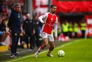 23 June 2025; Zach Elbouzedi of St Patrick's Athletic during the SSE Airtricity Men's Premier Division match between St Patrick's Athletic and Derry City at Richmond Park in Dublin. Photo by Ben McShane/Sportsfile