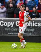 23 June 2025; Joe Redmond of St Patrick's Athletic during the SSE Airtricity Men's Premier Division match between St Patrick's Athletic and Derry City at Richmond Park in Dublin. Photo by Ben McShane/Sportsfile