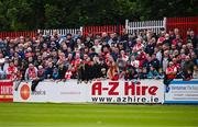 23 June 2025; Supporters during the SSE Airtricity Men's Premier Division match between St Patrick's Athletic and Derry City at Richmond Park in Dublin. Photo by Ben McShane/Sportsfile