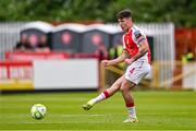 23 June 2025; Joe Redmond of St Patrick's Athletic during the SSE Airtricity Men's Premier Division match between St Patrick's Athletic and Derry City at Richmond Park in Dublin. Photo by Ben McShane/Sportsfile