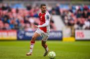 23 June 2025; Zach Elbouzedi of St Patrick's Athletic during the SSE Airtricity Men's Premier Division match between St Patrick's Athletic and Derry City at Richmond Park in Dublin. Photo by Ben McShane/Sportsfile