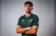 10 July 2025; Tennis player Connor Gannon, from Leopardstown in Dublin, representing University of Memphis and Ireland, poses for a portrait during the Team Ireland 2025 World University Games Announcement at Technological University Dublin, Grangegorman in Dublin. Photo by Shauna Clinton/Sportsfile