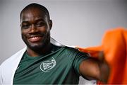 10 July 2025; Athlete Toluwabori Akinola, from Balbriggan in Dublin, representing University College Dublin and Ireland, poses for a portait during the Team Ireland 2025 World University Games Announcement at Technological University Dublin, Grangegorman in Dublin. Photo by Shauna Clinton/Sportsfile