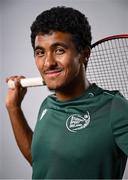 10 July 2025; Tennis player Ammar Elamin, from Mullingar in Westmeath, representing Technological University Dublin and Ireland, poses for a portrait during the Team Ireland 2025 World University Games Announcement at Technological University Dublin, Grangegorman in Dublin. Photo by Shauna Clinton/Sportsfile