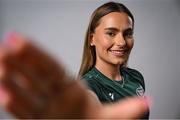 10 July 2025; Athlete Ava O'Connor, from Emo in Laois, respresenting Adams State University and Ireland, poses for a portrait during the Team Ireland 2025 World University Games Announcement at Technological University Dublin, Grangegorman in Dublin. Photo by Shauna Clinton/Sportsfile