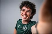 10 July 2025; Athlete Oisín Lane, from Ballymore in Westmeath, representing University of Limerick and Ireland, poses for a portait during the Team Ireland 2025 World University Games Announcement at Technological University Dublin, Grangegorman in Dublin. Photo by Shauna Clinton/Sportsfile