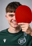 10 July 2025; Table tennis player Adam Faulkner, from Ballymoney in Antrim, representing Queen's University Belfast and Ireland, poses for a portait during the Team Ireland 2025 World University Games Announcement at Technological University Dublin, Grangegorman in Dublin. Photo by Shauna Clinton/Sportsfile