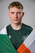 10 July 2025; Table tennis player Cillian Kirby, from Trim in Meath, representing University of Galway and Ireland, poses for a portait during the Team Ireland 2025 World University Games Announcement at Technological University Dublin, Grangegorman in Dublin. Photo by Shauna Clinton/Sportsfile