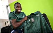 10 July 2025; Athlete Toluwabori Akinola, from Balbriggan in Dublin, representing University College Dublin and Ireland, during the Team Ireland 2025 World University Games Announcement at Technological University Dublin, Grangegorman in Dublin. Photo by Seb Daly/Sportsfile