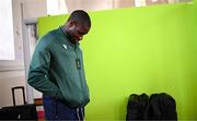 10 July 2025; Athlete Toluwabori Akinola, from Balbriggan in Dublin, representing University College Dublin and Ireland, during the Team Ireland 2025 World University Games Announcement at Technological University Dublin, Grangegorman in Dublin. Photo by Seb Daly/Sportsfile