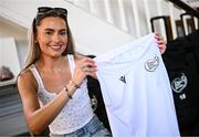 10 July 2025; Athlete Ava O'Connor, from Emo in Laois, respresenting Adams State University and Ireland, during the Team Ireland 2025 World University Games Announcement at Technological University Dublin, Grangegorman in Dublin. Photo by Seb Daly/Sportsfile