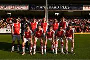 10 July 2025; The St Patrick's Athletic team before the UEFA Conference League First Qualifying Round first leg match between St Patrick's Athletic and FC Hegelmann at Richmond Park in Dublin. Photo by Ben McShane/Sportsfile