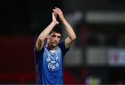 10 July 2025; Lazar Kojic of FC Hegelmann after the UEFA Conference League First Qualifying Round first leg match between St Patrick's Athletic and FC Hegelmann at Richmond Park in Dublin. Photo by Ben McShane/Sportsfile