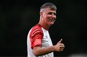 10 July 2025; St Patrick's Athletic manager Stephen Kenny after the UEFA Conference League First Qualifying Round first leg match between St Patrick's Athletic and FC Hegelmann at Richmond Park in Dublin. Photo by Ben McShane/Sportsfile