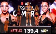 10 July 2025; Jessica Camara during weigh-ins, held at The Theater at Madison Square Garden in New York, USA, ahead of her WBC interim super lightweight championship fight with Chantelle Cameron on July 11th at Madison Square Garden in New York. Photo by Stephen McCarthy/Sportsfile