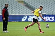11 July 2025; Owen Farrell, right, and head coach Andy Farrell during a British & Irish Lions captain's run at Adelaide Oval in Adelaide, Australia. Photo by Brendan Moran/Sportsfile
