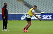 11 July 2025; Owen Farrell, right, and head coach Andy Farrell during a British & Irish Lions captain's run at Adelaide Oval in Adelaide, Australia. Photo by Brendan Moran/Sportsfile