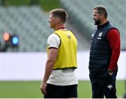 11 July 2025; Head coach Andy Farrell, right, and Owen Farrell during a British & Irish Lions captain's run at Adelaide Oval in Adelaide, Australia. Photo by Brendan Moran/Sportsfile
