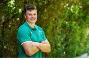 11 July 2025; Cian Prendergast of Ireland poses for a portrait at the Grupo Desportivo Direito in Lisbon, Portugal. Photo by Carlos Rodrigues/Sportsfile
