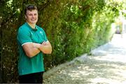 11 July 2025; Cian Prendergast of Ireland poses for a portrait at the Grupo Desportivo Direito in Lisbon, Portugal. Photo by Carlos Rodrigues/Sportsfile