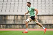 11 July 2025; Tom Ahern during an Ireland rugby captain's run at Estádio Nacional do Jamor in Lisbon, Portugal. Photo by David Fitzgerald/Sportsfile